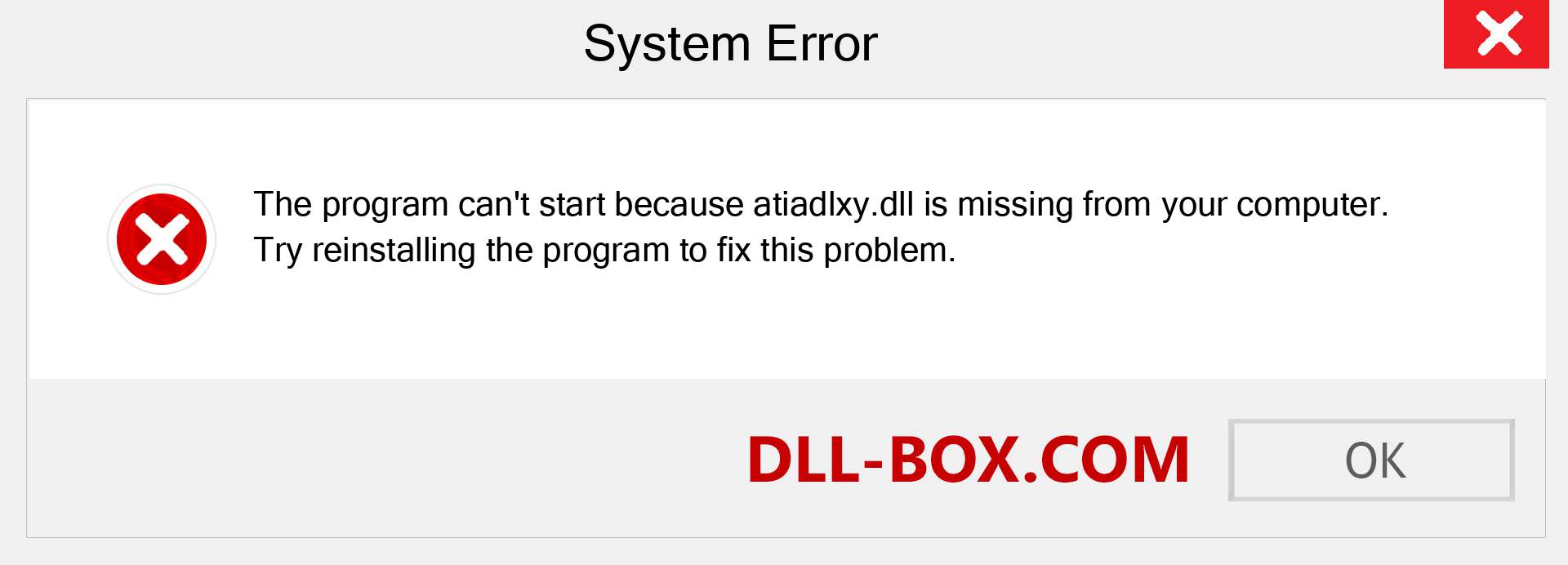  atiadlxy.dll file is missing?. Download for Windows 7, 8, 10 - Fix  atiadlxy dll Missing Error on Windows, photos, images